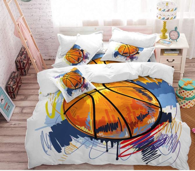 HURRY!! Basketball Duvet Cover Set King Size ONLY $5.92 (was $25.50)