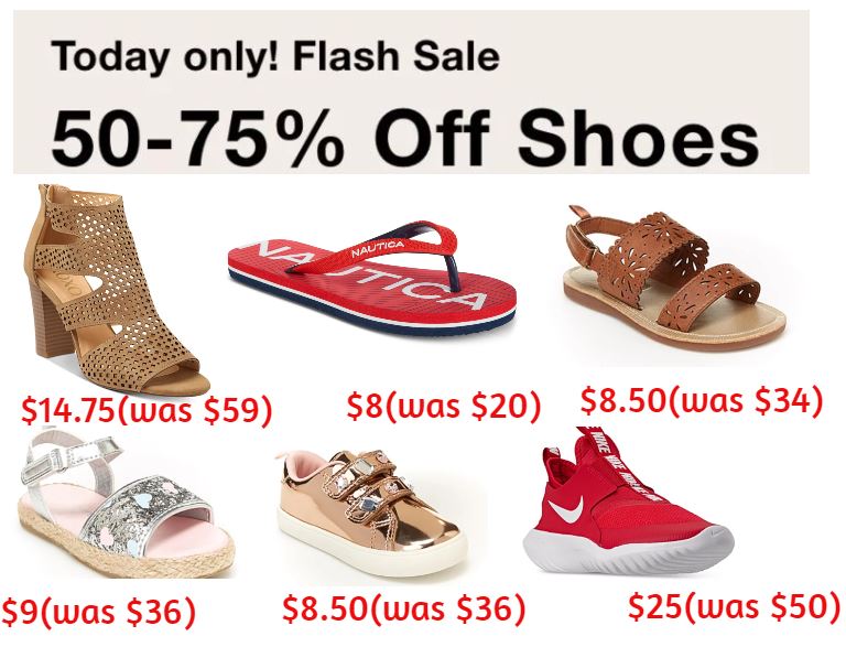 Today ONLY!! Up to 75% OFF SHOES FLASH SALE At MACY&#39;S!!